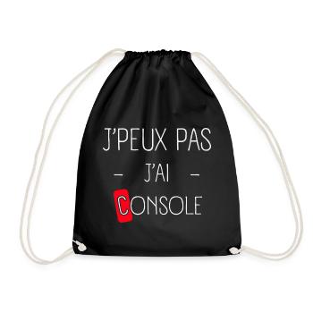 J'peux pas j'ai Console - Sac de sport léger - noir - Devant