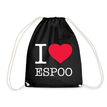 I LOVE ESPOO - Turnbeutel - Schwarz - Vorne