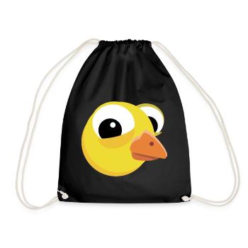 Poussin mignon drôle poussin de Pâques - Sac de sport léger - noir - Devant