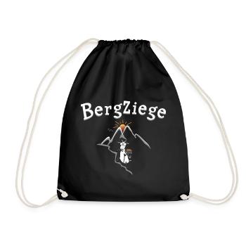 Wander Bergziege - Turnbeutel - Schwarz - Vorne
