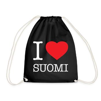 J’AIME SUOMI Finlande Finlande - Sac de sport léger - noir - Devant