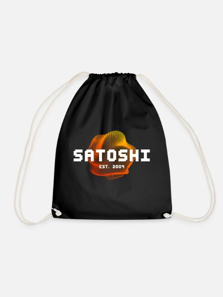 Satoshi Nakamoto est. 2009 Blockchain Bitcoin - Sac de sport léger - noir