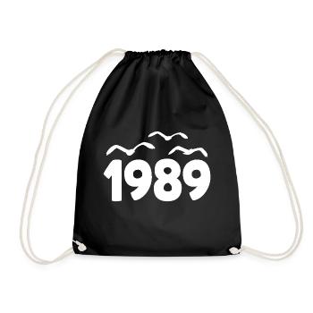 1989 Année Anniversaire Millésime 1989 - Sac de sport léger - noir - Devant