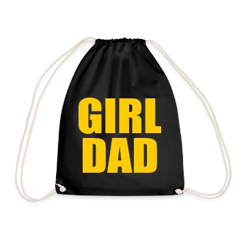 Girl dad - Sac de sport léger - noir - Devant