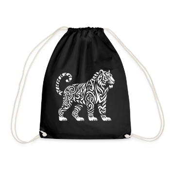 Tigre de Sumatra tribal - Sac de sport léger - noir - Devant