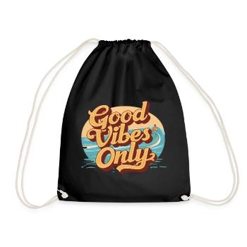 Summer Vibes Only - Drawstring Bag - black - Front