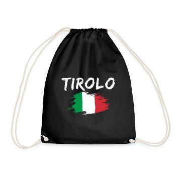 Tirolo Italie Drapeau Tyrol du Sud - Sac de sport léger - noir - Devant