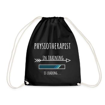 Physiotherapist Geschenk Beruf Ausbildung - Turnbeutel - Schwarz - Vorne