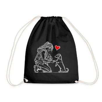 Dachshund Dog Dachshund Breeder Dachshund Lover Dachshund - Drawstring Bag - black - Front