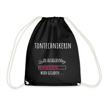 Audio Engineering Studies Profession Training Sound Technician - Drawstring Bag - black - Front