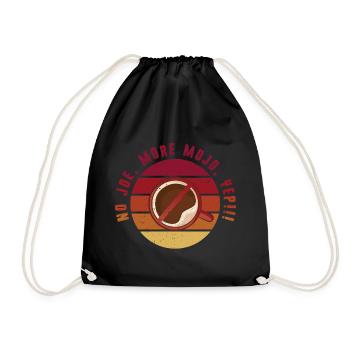 Kaffeeentzug Koffeinfrei Ex-Kaffeetrinker - Turnbeutel - Schwarz - Vorne