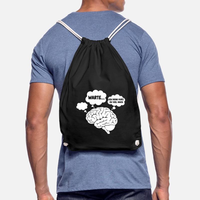 Brain Thoughts Comic Drawstring Bag
