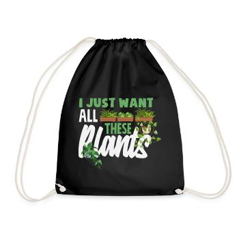 Garden & Plant Lovers Gifts - Drawstring Bag - black - Front