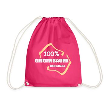 Gift for violin makers - Drawstring Bag - fuchsia - Front