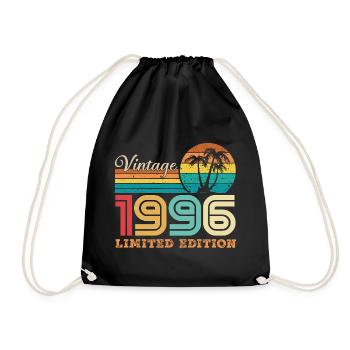 1996 Vintage Cadeau D'anniversaire Rétro 1996 - Sac de sport léger - noir - Devant