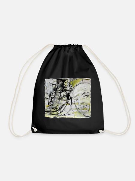 An old man remembers - Drawstring Bag - black