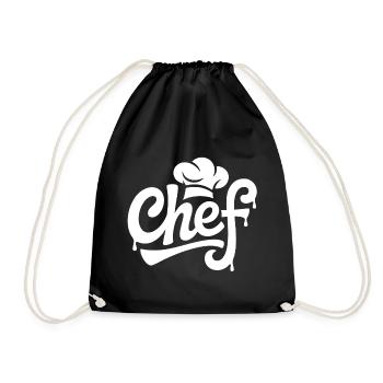 Logo de la cuisine Chef Graffiti - Sac de sport léger - noir - Devant