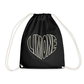 Limone sul Garda Typo Heart - Sac de sport léger - noir - Devant