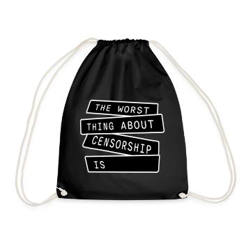 Le pire dans la censure, c’est l’ironie amusante - Sac de sport léger - noir - Devant