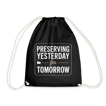 Préserver hier pour demain - Sac de sport léger - noir - Devant