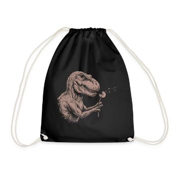 Dinosaure Pissenlit Vintage Vintage - Sac de sport léger - noir - Devant