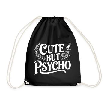 Mignon mais psychopathe - Sac de sport léger - noir - Devant