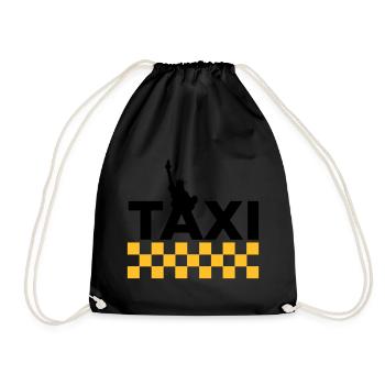 New York Taxi - Turnbeutel - Schwarz - Vorne