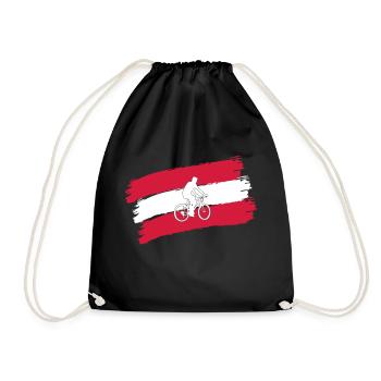 Bike rider - Drawstring Bag - black - Front