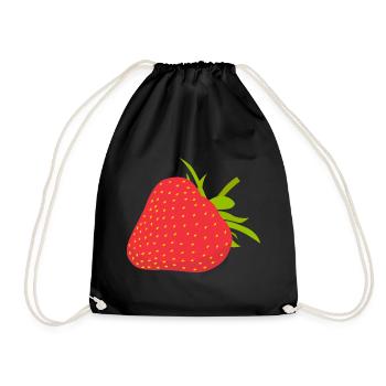 Fraise - Sac de sport léger - noir - Devant