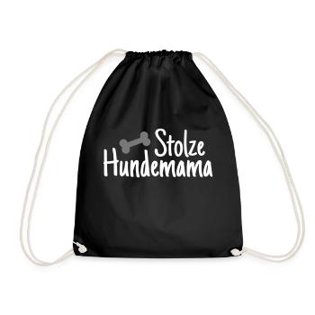 Maman de chien fier - Sac de sport léger - noir - Devant