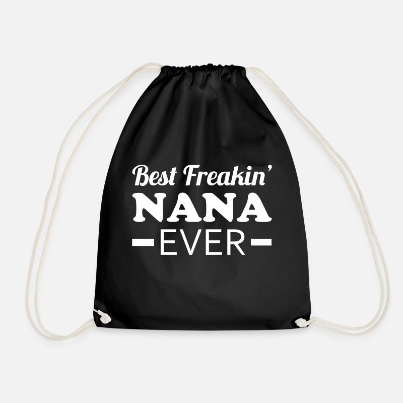 Nana - Drawstring Bag - black