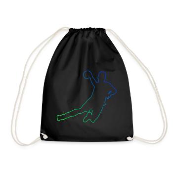 Jeux de handball masculins Joueuses de handball Handballeuses - Sac de sport léger - noir - Devant