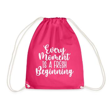 Chaque instant est un nouveau départ - Sac de sport léger - fuchsia - Devant