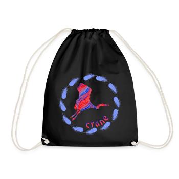 Crane E 279 - Drawstring Bag - black - Front