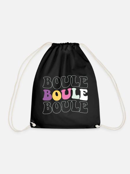 Boulekugeln für Bouler Boulekugel Petanque Boule - Turnbeutel - Schwarz