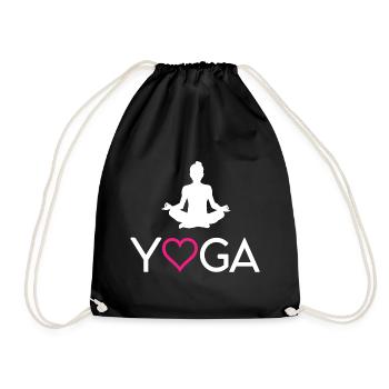 Yoga - Drawstring Bag - black - Front