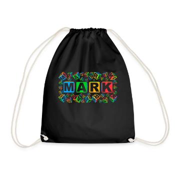 MARK colourful cubes - Turnbeutel - Schwarz - Vorne