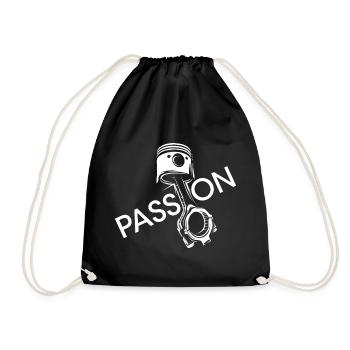 passion piston voitures moteur muscle cars symbole icône - Sac de sport léger - noir - Devant