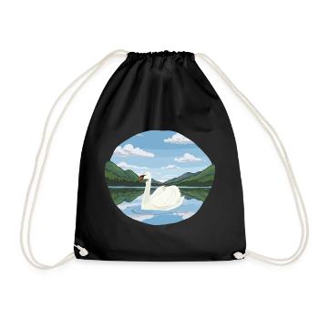 jezioro_z_Swan - Turnbeutel - Schwarz - Vorne