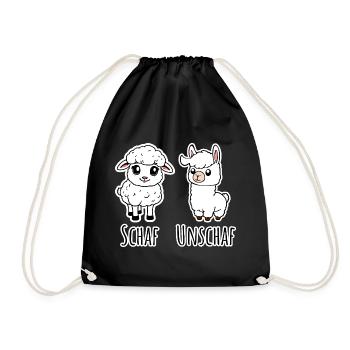 Moutons et pas moutons (Unsheep) - Lama pas moutons - Sac de sport léger - noir - Devant