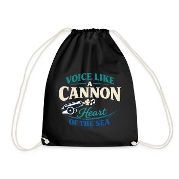 Shanty Crew folk music community - Drawstring Bag - black - Front