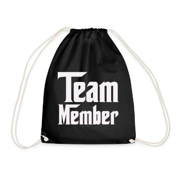 Team Member - Drawstring Bag - black - Front