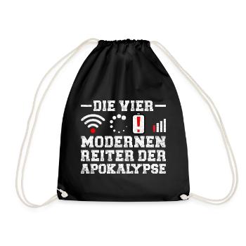 Computers THE FOUR HORSEMEN OF THE MODERN APOCALYPSE - Drawstring Bag - black - Front
