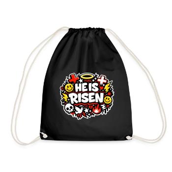 Il est ressuscité - Sac de sport léger - noir - Devant