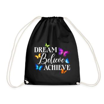 Inspiring Butterfly Monarch Butterfly Garden - Drawstring Bag - black - Front