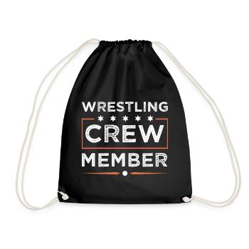 Wrestling Crew - Turnbeutel - Schwarz - Vorne