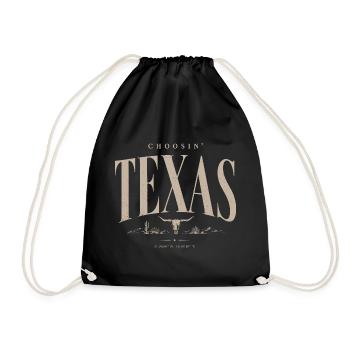 T-shirt emblème du patrimoine du Texas - Sac de sport léger - noir - Devant
