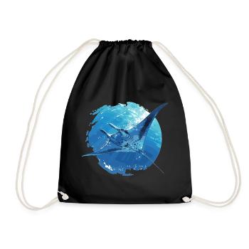 Rays Manta Rays - Drawstring Bag - black - Front