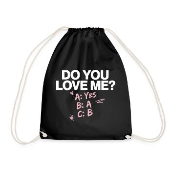 Est-ce que tu m’aimes Relation Amour Couple Amour Mariage Couple - Sac de sport léger - noir - Devant