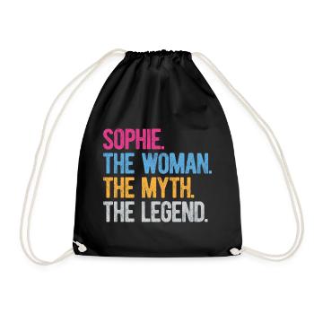 Sophie Die Frau Der Mythos Die Legende Schenke Frauen - Turnbeutel - Schwarz - Vorne
